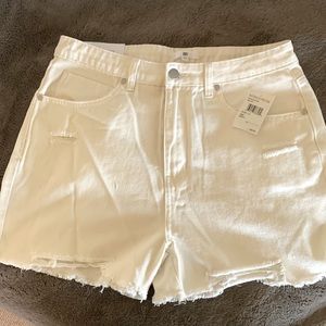 Brand new white stretchy shorts